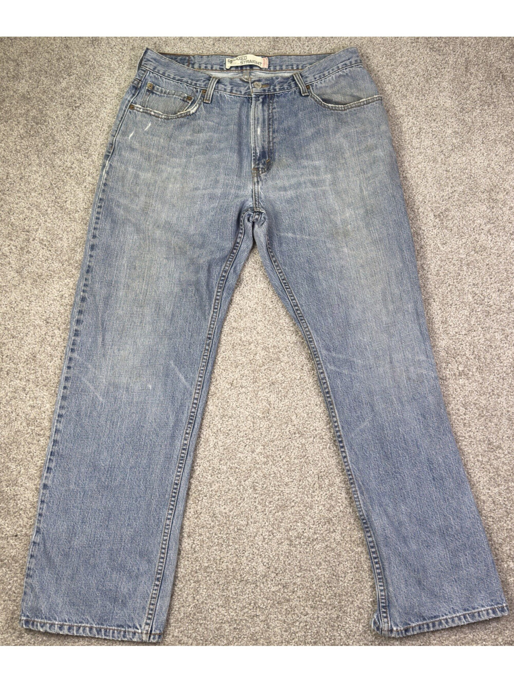 Levis 559 Jeans Men 34x32 Blue Straight Leg Relaxed Fit Medium Wash Cotton 06/08